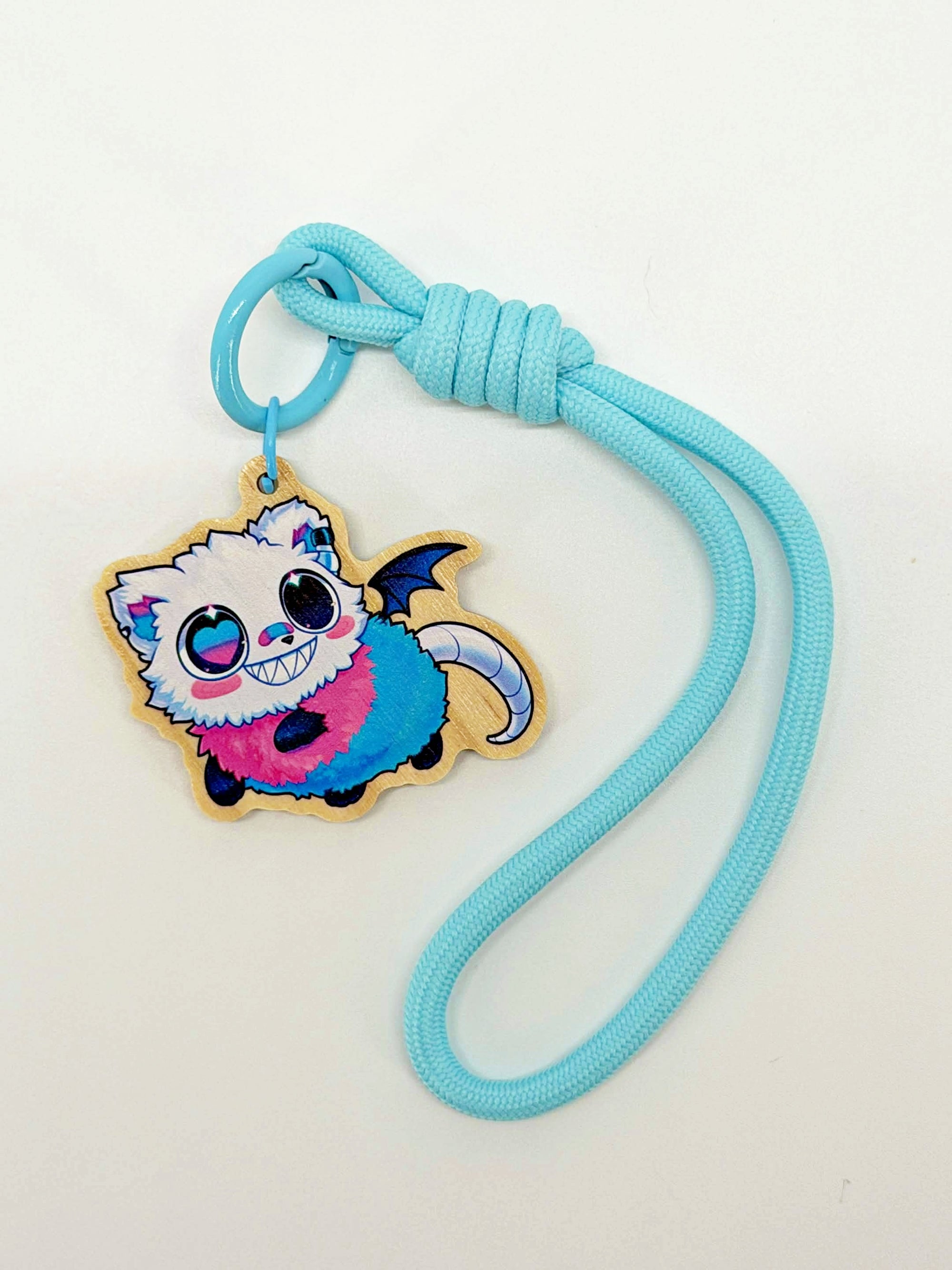 SPIKE ✦ WOODEN KEYCHAIN & LANYARD